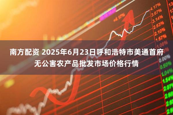 南方配资 2025年6月23日呼和浩特市美通首府无公害农产品批发市场价格行情