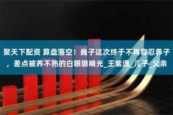 聚天下配资 算盘落空！巍子这次终于不再容忍养子，差点被养不熟的白眼狼啃光_王紫逸_儿子_父亲
