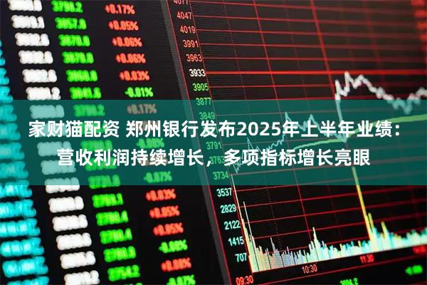 家财猫配资 郑州银行发布2025年上半年业绩：营收利润持续增长，多项指标增长亮眼